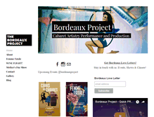 Tablet Screenshot of bordeauxproject.com